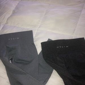 NVGTN LEGGINGS - light and dark grey
